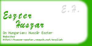 eszter huszar business card